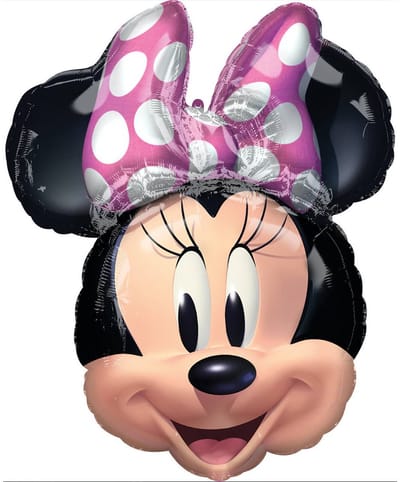 Amscan - Folieballon supershape Minnie hoofd (66 x 53 cm)