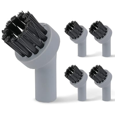 LEBENLANG - Stoomreiniger handapparaat Steam Cleaner - 5x nylon borstel opzetstuk voor LEBENLANG stoomreiniger LBR9727