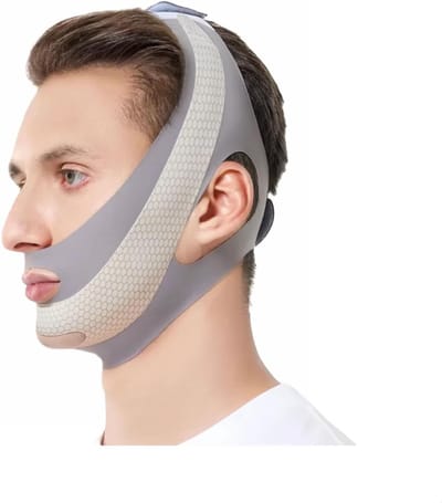 Kinband - Hoofdband - Kinsteunband - V-Strip Band voor V Lifting Mask - Dubbele Kin Lifting Band
