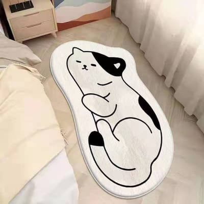 Noords Cartoon Tapijt Creatief Kattenkleed Voor Slaapkamer Antislip Bedkleed Zacht Pluche Woonkamerkleden Salontafel Vloermat 30x80cm B
