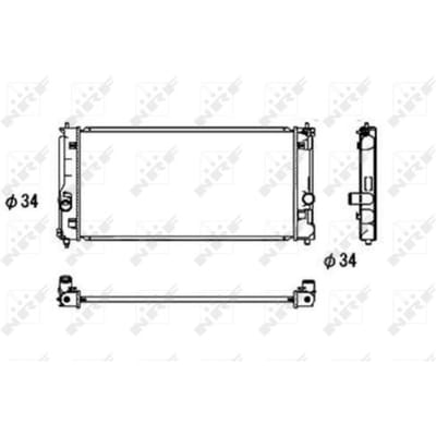 Radiator, motorkoeling NRF 53709