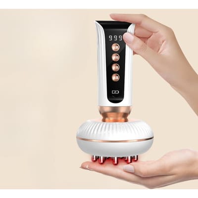 Elektrische meridiaanborstel voor huishoudelijk gebruik, meridiaanbaggering, compressie, fysiotherapie, full-body buikmassage, stimulator. wit