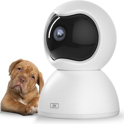 ApexArte® Hondencamera - Huisdiercamera - Babyfoon met Camera en App - Baby Monitor - Full HD - Wit