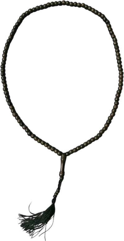 Mala hout bruin guru 50 cm zwarte kwast