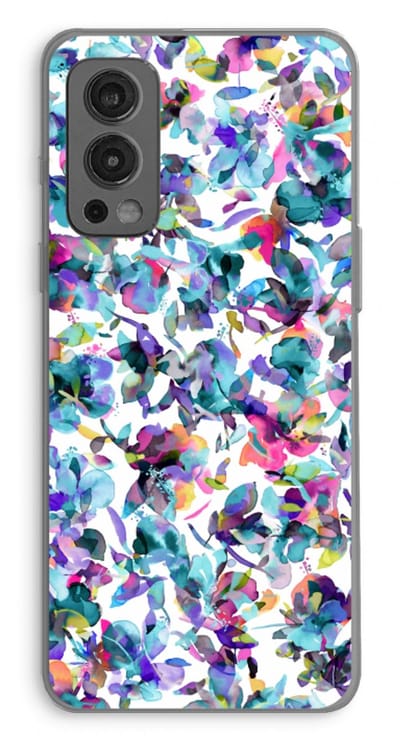 Case Company® - Hoesje geschikt voor OnePlus Nord 2 5G hoesje - Hibiscus Flowers - Soft Cover Telefoonhoesje - Bescherming aan alle Kanten en Schermrand