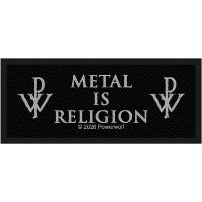 Powerwolf Metal Is Religion Unisex Patch - zwart - Standard