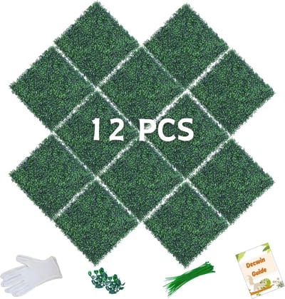 50 x 50 cm Kunstmatige Buxuspanelen - UV-stabiele Groen Muur Decoratie voor Binnen en Buiten