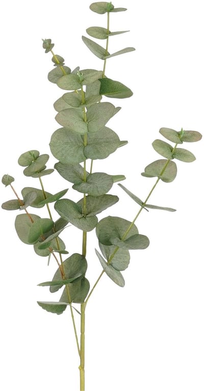 Mica Decorations Kunstplant takken Eucalyptus - H85 cm - lichtgroen - kunststof - bladgroen - siertakken
