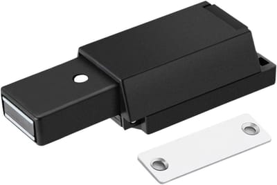 Magneten voor kastdeuren - Onzichtbare stoppers - Meubels sluiten - Drukopeningsmechanisme - 10 stuks - Zwart