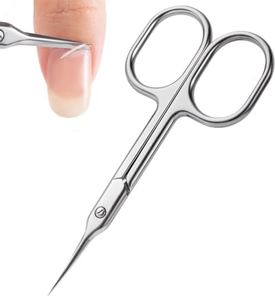 YUBBI Ultra Dun Nagelriemknipper - Nagelriem schaartje - Cuticle Cutter - Nagelriem Verwijderaar - Zilver