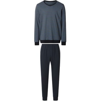 ESMARA MEN Heren pyjama (Marineblauw, S)