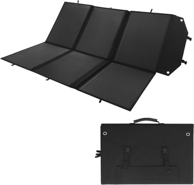 Opvouwbaar Zonnepaneel - Draagbare Zonneoplader - Energie Opwekken Buiten - HPBC Zonnecel Technologie - 300 Watt - Zwart
