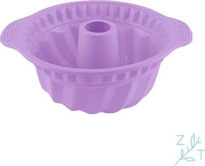 ZijTak - Spiraal bakvorm - Tulband - Tulbandvorm - Silicone - Pastel paars