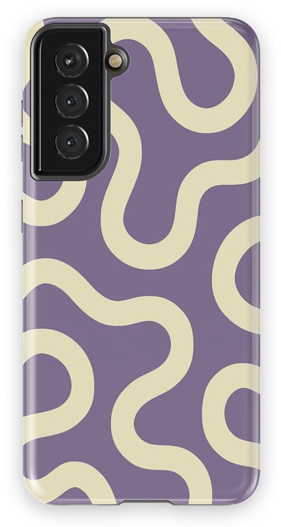 DripCase Motion Flow Tough Hoesje Samsung Galaxy S21 | Backcover met Mag | Trendy Design | Valbescherming | Pastel Path