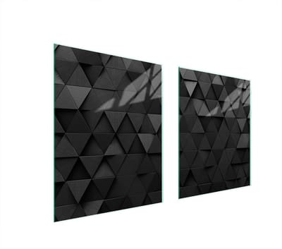 TMK ArtDeko - Snijplank van Gehard Glas - 85x52cm - Zwart