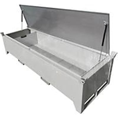 Fluorescentiebuizendoos BAUER SL-N 220, plaatstaal, toegankelijk voor rolstoelgebruikers, verzinkt deksel, afneembaar tussenschot, B 2300 x D 800 x H 530 mm, gegalvaniseerd