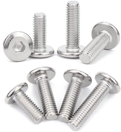 Inbusbouten met Lenskop M5x12mm in RVS - 30 Stuks voor Meubels en Houtbewerking