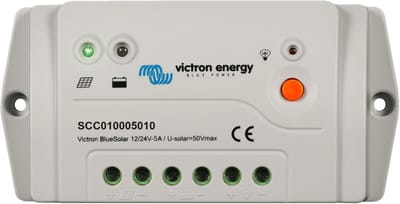 Zonnepaneel Laadregelaar - Energie Controller - Accu Opladen - Automatische Spanning - 5 Ampère - Blauw
