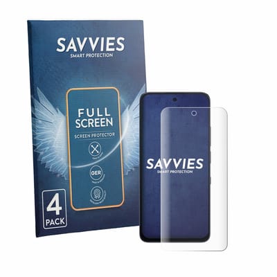 Savvies - Screenprotector voor TCL NxtPaper 70 Pro - Folie Beschermfolie transparant volledig dekking 4 Stuks