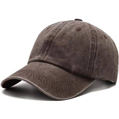 Dames Heren Katoen Effen Baseballpet Vier Seizoenen Mode Snapback Hoed Buiten Eenvoudig Vintage Vizier Casual Pet Hoed Voor Dames Heren (Coffee,One Size) koffie