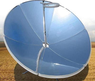 Zonnekoker - Zonneoven Outdoor - Buiten Koken - Hoge Thermische Efficiëntie - 15 m diameter - Zilver