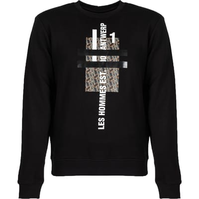 Les Hommes blouse Mannen zwart