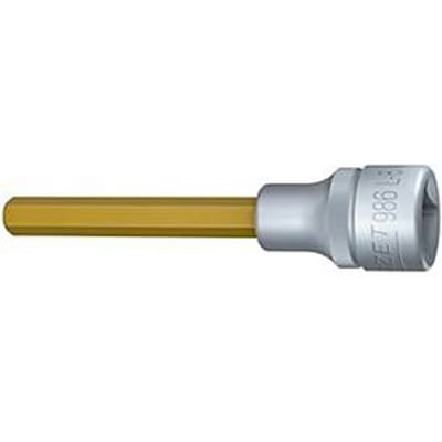 HAZET inbus 986L-8, 1/2 inch binnenzeskant SW 8 mm, TIN-gecoat, L 100 mm, DIN 7422