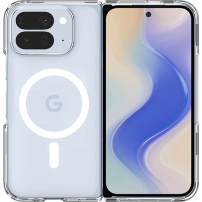 Spigen Ultra Hybrid MagFit - Hoesje Geschikt voor Google Pixel 10 Pro Fold - Compatibel met MagSafe / Qi2 - Back Cover Transparant Wit