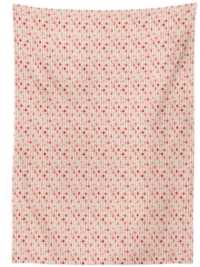 ABAKUHAUS Tafelkleed tc_66752_140x200_de – satijnmengsel – zinoberrood