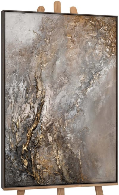 Canvas schilderij groot handgeschilderd universum kosmisch abstract – YS-Art Gallery – Mysterieuze wanddecoratie voor woonkamer – Modern schilderij voor slaapkamer en kantoor