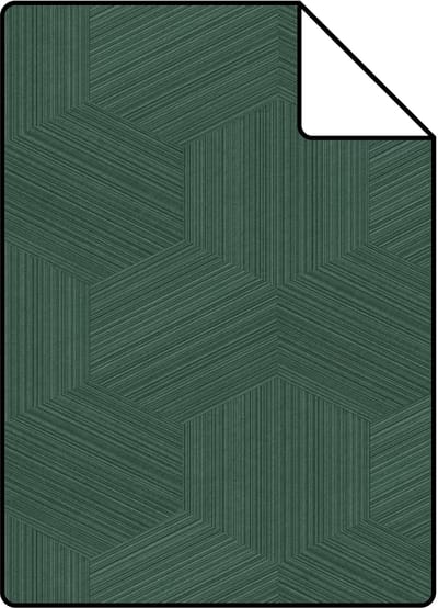 Proefstaal Origin Wallcoverings behang grafisch 3D motief donkergroen - 26.5 x 21 cm - 347997-S