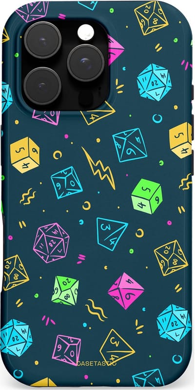 Casetastic hoesje geschikt voor Apple iPhone 16 Pro - MagSafe - Dubbellaagse bescherming - Avontuursteen - Fashion Case - Donkergrijs Petrol Groen