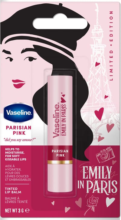 Emily In Paris Limited Edition Lip Balm Parisian Pink 3 g – Lip Balm, Moisturizing, For Women, Parisian Pink, Suitable For Daily Lip Care