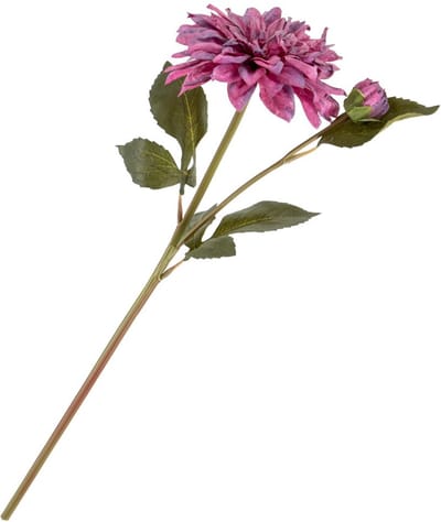 HomeBound by KY | Kunstbloem dahlia paars | 49cm | kunstbloem