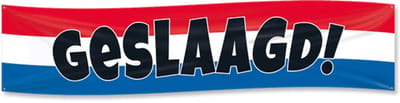 XXL Flag banner - Geslaagd rwb