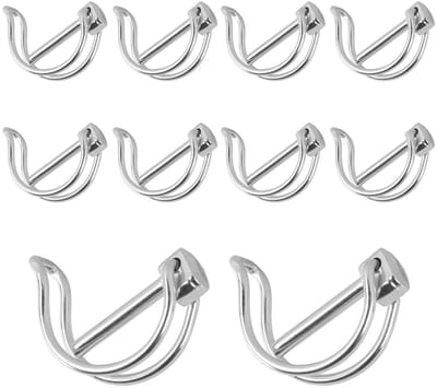 Folding Splint Pipe 6 x 45 mm, 10 Stuks Vouwchips met Slot, Splint Fuse Pin voor Tuin, Boerderij en Landschap