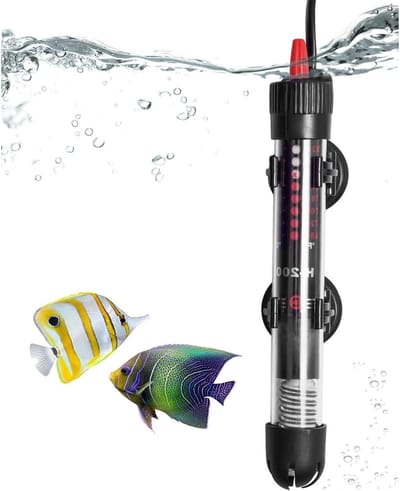 GELLDG Verstelbare aquariumverwarmer - Aquariumthermostaat - 30L - 25W - Aquariumverwarmingselement 20-34°C - Geschikt voor aquaria en aquaria