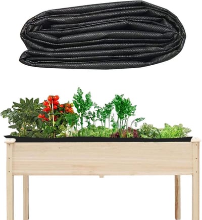 Verhoogde Plantenbak - Tuinbed Inzet - Bodem Bescherming - Ademend Waterdicht - 160 x 290 cm - Zwart