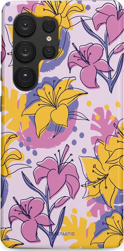Casetastic Hoesje Geschikt voor Samsung S25 Ultra - Stijlvolle Beschermende Duo-layer Case - Flora Fantasia
