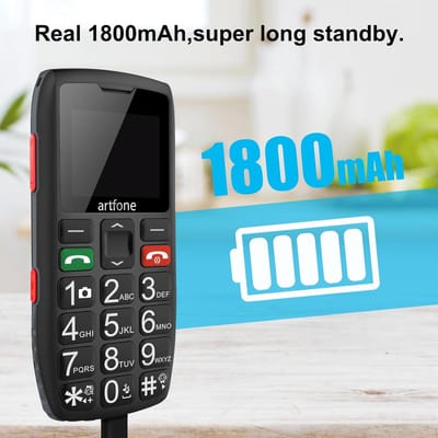 Mobiele klaptelefoon zonder abonnement, telefoon voor senioren met noodoproep senioren telefoon mobile