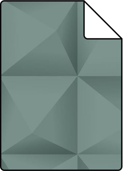 Proefstaal Origin Wallcoverings behang 3D-motief petrolblauw - 26.5 x 21 cm - 347961-S