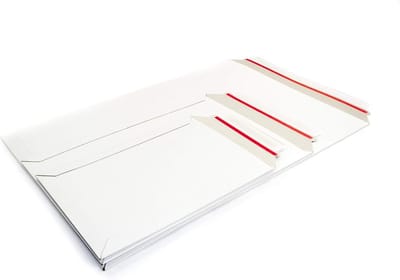 Stevige Witte SRA3 Kartonnen Enveloppen 320x455mm 450g Zelfklevend voor Documenten en Foto's