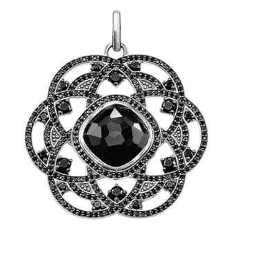 N3 Collecties Nieuwe mode zwarte bloemen hanger sieraden voor vrouwen