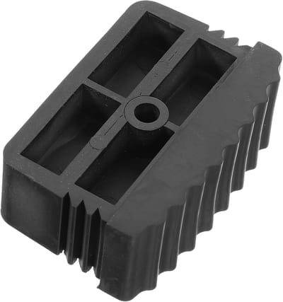 Ladder Rubberen Voeten - Ladder Stabilisator - Vloer Beschermen - Antislip Ontwerp - 6.50X4.00X2.00CM - Zwart