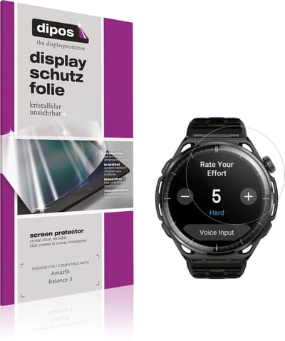 dipos – 6x Beschermfolie geschikt voor Amazfit Balance 3 | Krasbestendige & heldere Screenprotector Ultra-Thin