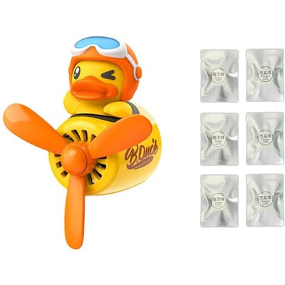 Classic Pilot Bear Car Vent Parfum - Roterende propeller met premium aromatherapie (Keulen & Oceaangeuren)