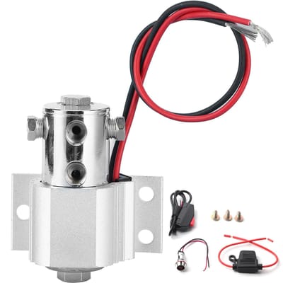 Voorrem Lijnvergrendelingskit Bandenvergrendeling OS00275SRX01E006 Zwaar Uitvoering Geschikt voor Ford Mustang 1 8‑27 NPT Silver gray
