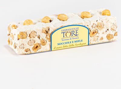 Hazelnoot Nougat (Torrone) uit Tonara (Sardinië)