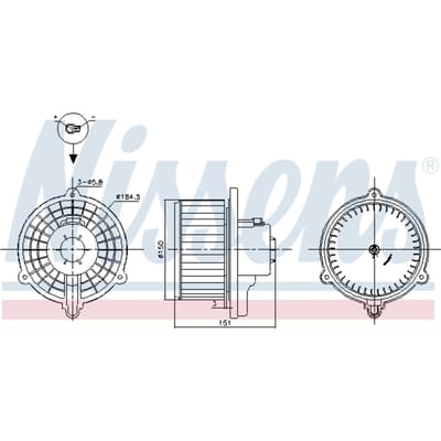 Binnenventilator NISSENS 87388