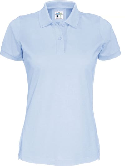 Cottover POLO PIQUE LADY - GOTS GECERTIFICEERD 141005 - Lichtblauw - XS